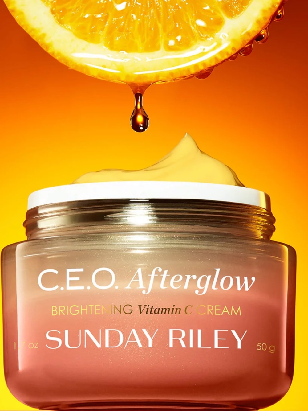 Sunday Riley C.E.O. Afterglow Brightening Vitamin C Gel Cream - 1.7 fl oz NWT - Picture 15 of 16